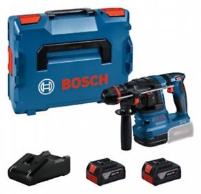 Afbeelding laden in galerijviewer, Bosch blauw bosch professional gbh 18v-22 x accu combihamer onechuck sds-plus 2,0j 18v 4.0ah in l-boxx - 0611924101