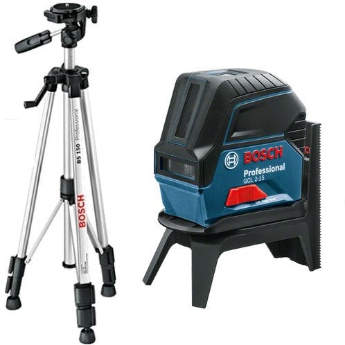 Load image into Gallery viewer, Bosch blauw gcl 2-15 professional lijnlaser + bt 150 statief - 06159940fv