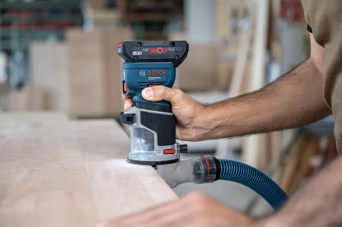 Afbeelding laden in galerijviewer, Bosch blauw bosch professional gkf 18v-8 accu kantenfrees 18v basic body - 06016c2000