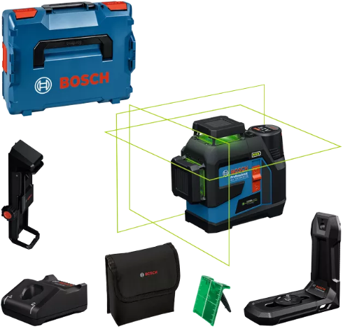 Load image into Gallery viewer, Bosch blauw gll 12v-100-33 cg professional lijnlaser | in l-boxx 136 met 1 x accu gba 12v 2.0ah + l-boxx - 0601065401