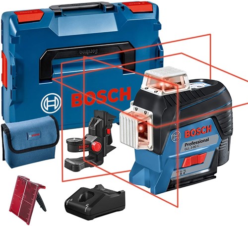 Load image into Gallery viewer, Bosch blauw gll 3-80 c kruislijnlaser + bm1 houder in l-boxx - 0601063r02