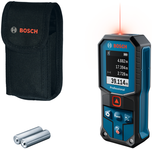 Load image into Gallery viewer, Bosch blauw glm 40-31 laserafstandsmeter | 2 batterij 1,5v lr6 (aa) + opbergetui - 0601075000