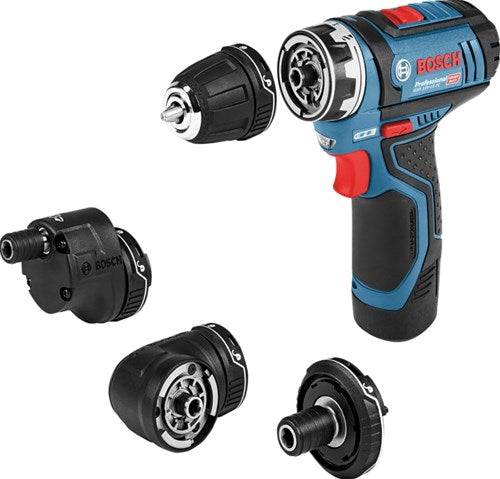 Load image into Gallery viewer, Bosch blauw gsr 12v-15 flexiclick accuschroefboormachine + gfa 12-x 12-b 12-w 12-e - 06019f6000