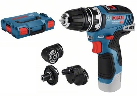 Load image into Gallery viewer, Bosch blauw gsr 12v-35 fc accu boorschroevendraaier + opzetstukken | zonder accu's en lader | in l-boxx - 06019h3003