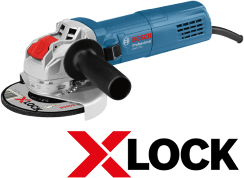 Load image into Gallery viewer, Bosch blauw gwx 750-125 haakse slijper | x-lock | 125mm | 750w - 06017c9100