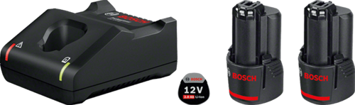 Load image into Gallery viewer, Bosch blauw bosch professional starterset 2x gba 12v accu 2.0ah + snellader gal 12v-40 - 1600a019r8
