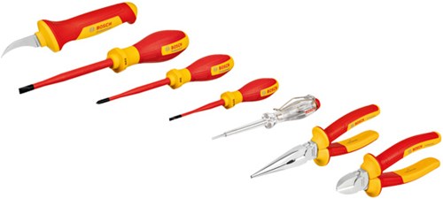 Load image into Gallery viewer, Bosch blauw vde handgereedschapset assorti | 7-delig | professional - 1600a02ng3