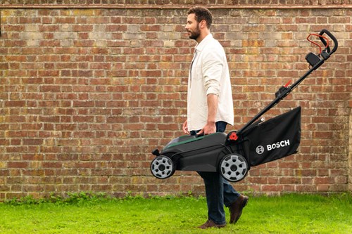 Afbeelding laden in galerijviewer, Bosch groen bosch rotak 18v2-43 - grasmaaier - inclusief 2 x 18v 4.0 ah accu en al 2x18v-88 lader en mulchplug