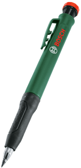 Load image into Gallery viewer, Bosch groen diepgatmarkeerpotlood + 6-delige stiftset | multicolor - 1600a033bm
