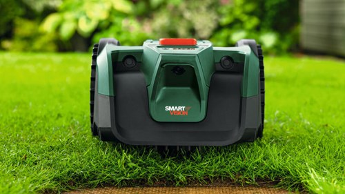 Load image into Gallery viewer, Bosch groen robotmaaier visimow18v-100 | incl. 1 x 18 v li-ion accu (4,0 ah) + al 18v-44 lader + reservemessen - 06008e1002