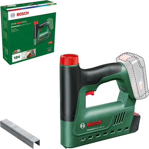 Load image into Gallery viewer, Bosch groen bosch universaltacker 18v-14 accu tacker - zonder 18 v accu en lader - incl. 1000 nietjes