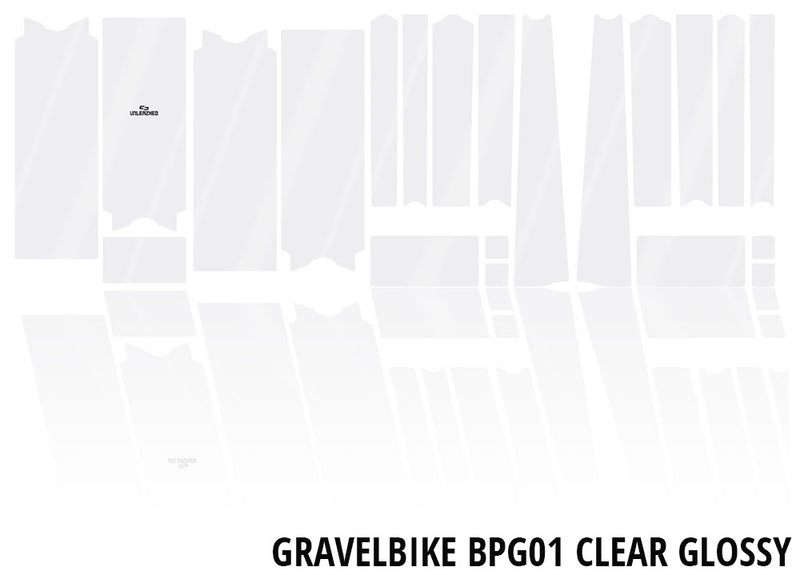 Afbeelding laden in galerijviewer, Unleazhed unscratch - gravelbike frame protection film bpg01 clear