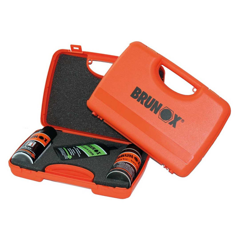 Load image into Gallery viewer, A. van nieuwenhuizen zn b.v. brunox® geschenkbox 'fiets' 1 x ts 100ml.. 1 x tkett 100ml.. 1 x deo 100ml.