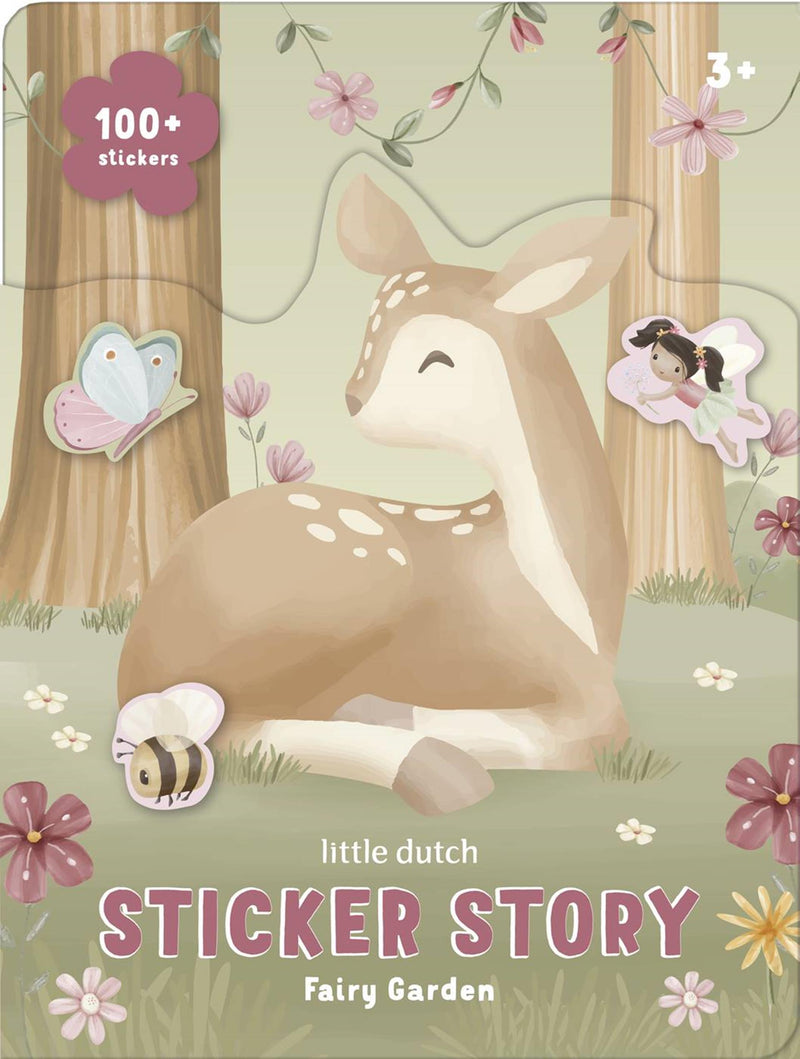 Load image into Gallery viewer, Little dutch sticker story boek fairy garden, 2 scenes