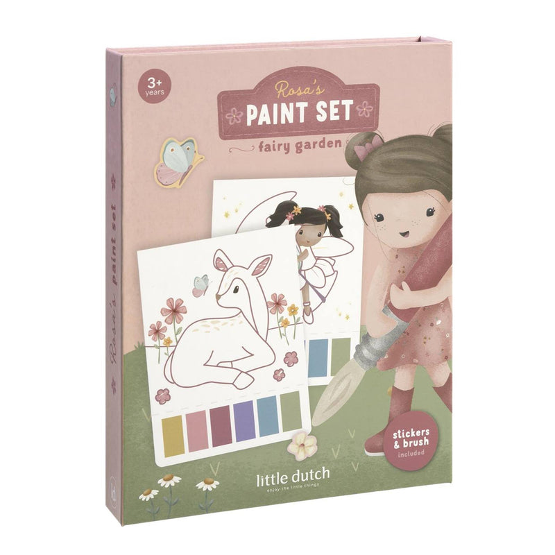 Afbeelding laden in galerijviewer, Little dutch waterverfset rosa fairy garden - complete set - cadeautip - creatief speelgoed