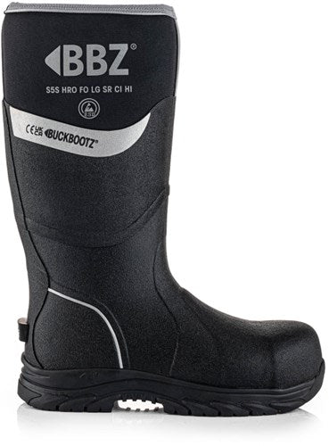 Load image into Gallery viewer, Buckbootz neopreen werklaars bbz6000 s5s zwart | zwart | maat 40 - 5055138027219