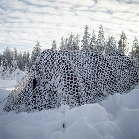 Afbeelding laden in galerijviewer, Buteo photo gear camouflagenet 3 wit grijs 2,4x3 m