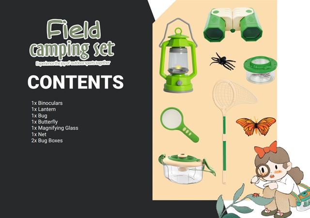 Load image into Gallery viewer, Byomic kids camping set 8-delig