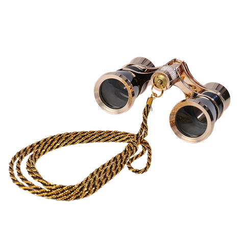 Load image into Gallery viewer, Byomic Theaterkijker 3x25 Goud Zwart