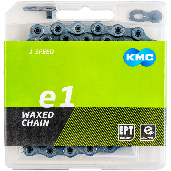 Afbeelding laden in galerijviewer, Kmc ketting e1 ept 110l single speed waxed zilver
