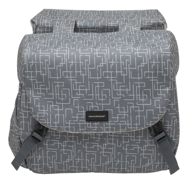 Load image into Gallery viewer, Mondi Joy Dubbele Fietstas - Racktime Snap-it - Waterafstotend Polyester - 38L - Ivy Walnut