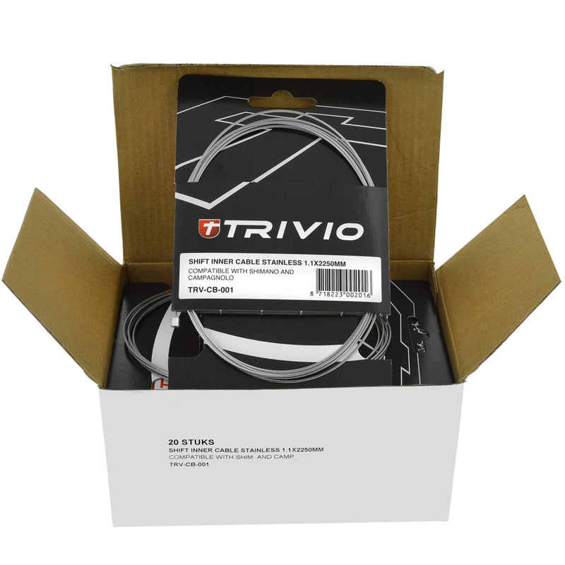 Load image into Gallery viewer, Trivio - derailleur binnenkabel rvs 1.1x2250mm - 20 st.