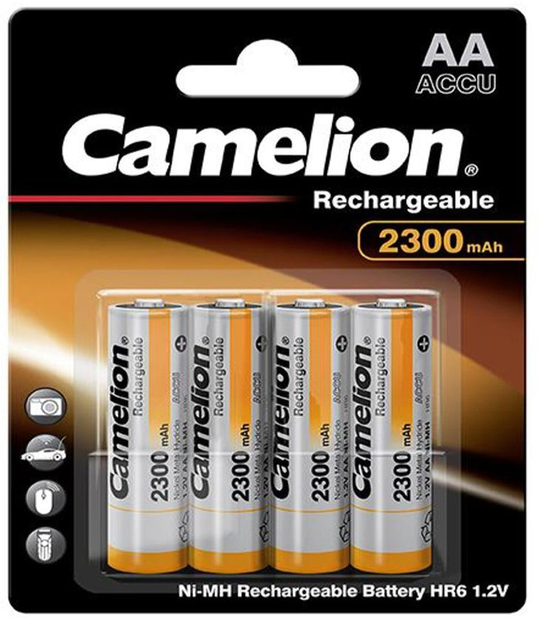Load image into Gallery viewer, Camelion rechargeable batteries aa mignon hr6 2300mah (4 pieces)