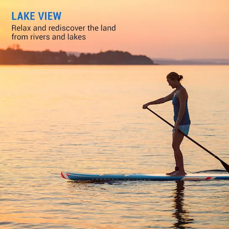 Load image into Gallery viewer, Abi capital sports sup board lanikai cruiser 9'8 blue stripes