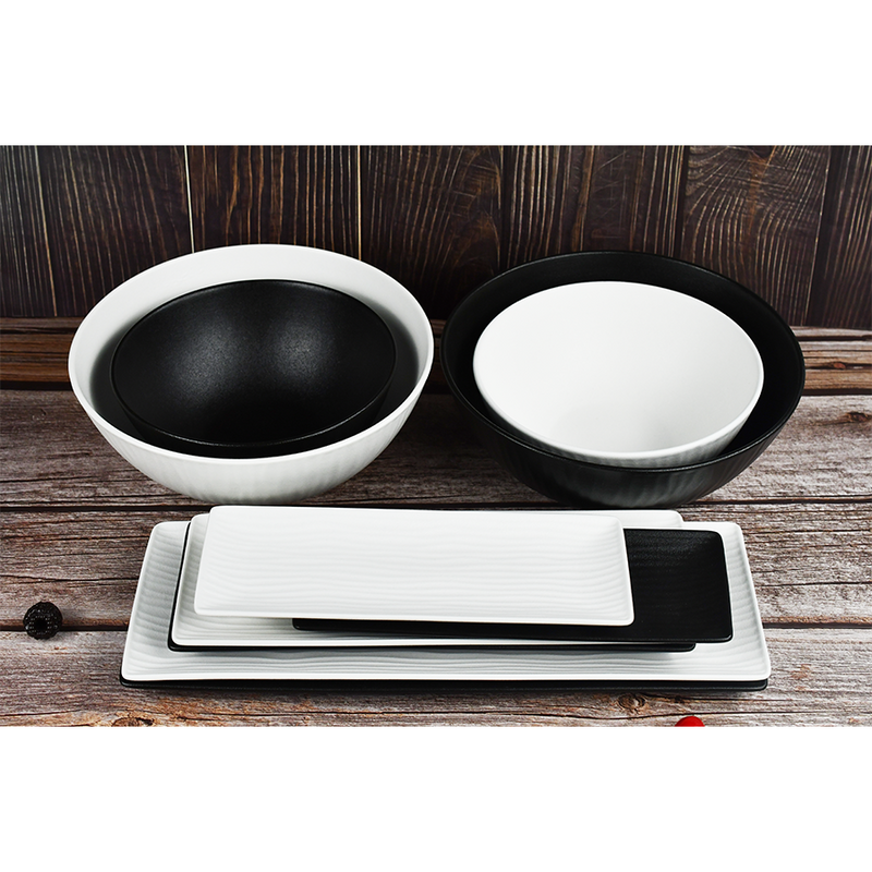 Afbeelding laden in galerijviewer, Cark schaal ripple black ø19cm