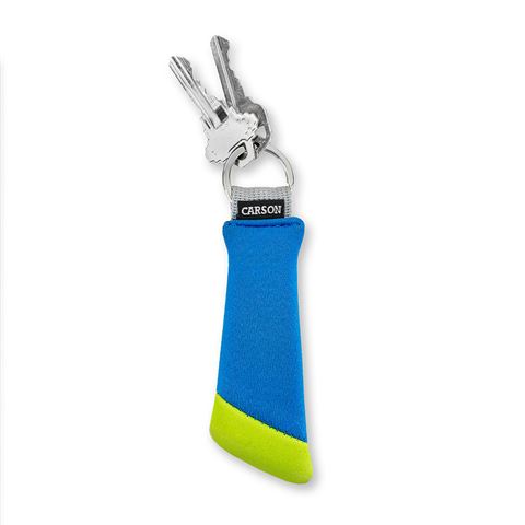 Load image into Gallery viewer, Carson drijvende sleutelhanger voor 3 sleutels - blauw groen