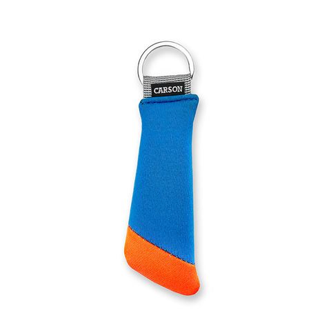 Load image into Gallery viewer, Carson drijvende sleutelhanger voor 3 sleutels - blauw oranje