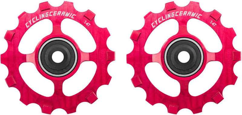 Load image into Gallery viewer, Cyclingceramic 14t derailleur pulleys for shimano sram