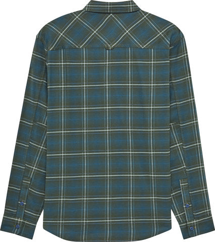 Load image into Gallery viewer, Fox head survivalist stretch flannel long-sleeve shirt