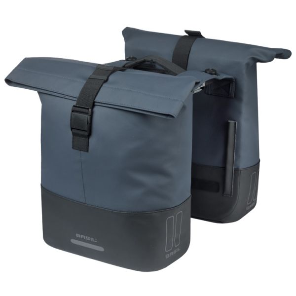 Load image into Gallery viewer, Basil b.v. tas basil cove dubbel blauw zwart | mik | 32l