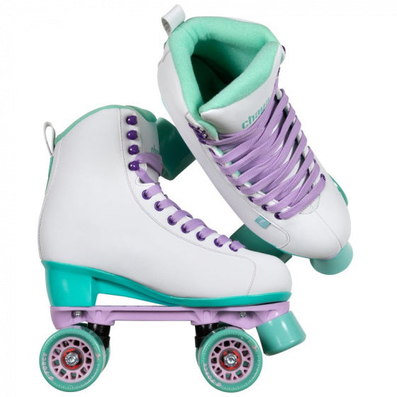 Load image into Gallery viewer, Chaya Rolschaatsen Melrose White Teal polyurethaan wit maat 40