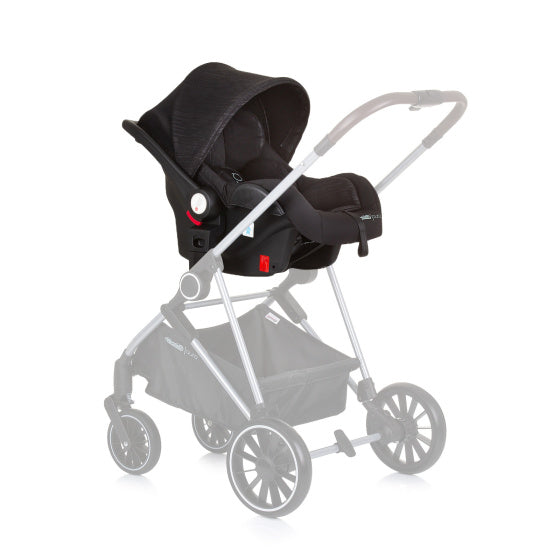 Load image into Gallery viewer, Chipolino aura autostoel met adapters 40-85 cm groep 0+ obsidian zwart