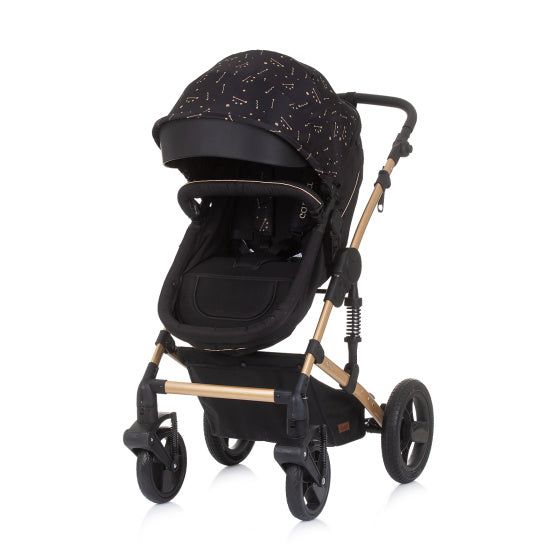 Load image into Gallery viewer, Chipolino Camea Opvouwbare Kinderwagen 3-in-1 met Luiertas Ebony Brown