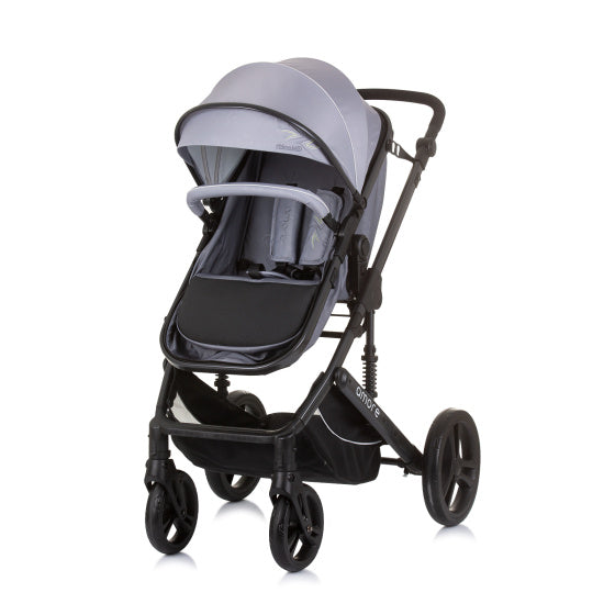 Load image into Gallery viewer, Chipolino Amore Opvouwbare 3-in-1 Kinderwagen met Luiertas Ash Grey