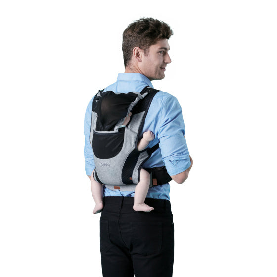 Load image into Gallery viewer, Chipolino Bobby Ergonomische Draagzak met Capuchon Grey