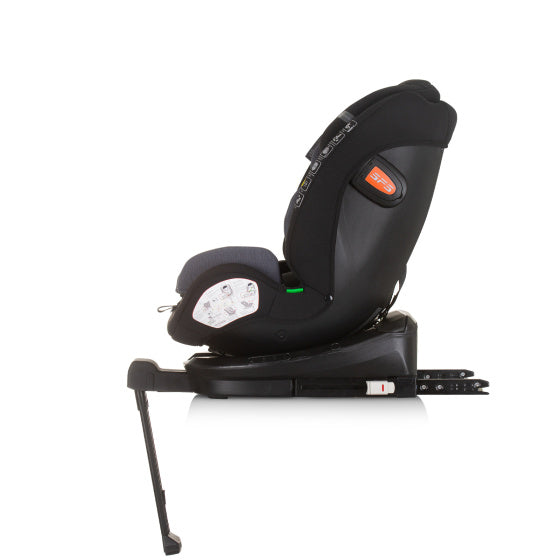 Load image into Gallery viewer, Chipolino tourino autostoel i-size 40-150 cm isofix 360° obsidian zwart grijs