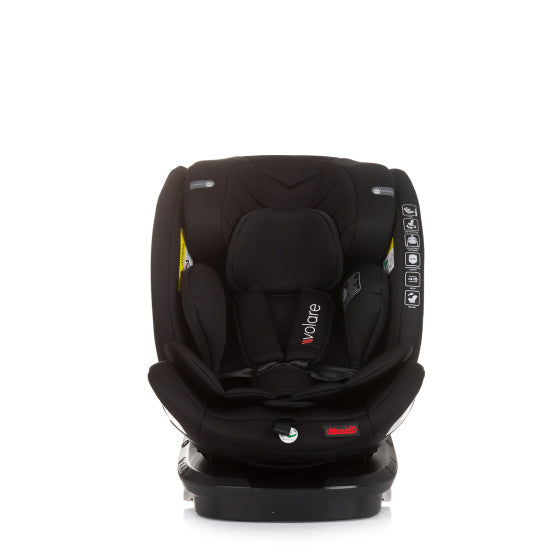 Load image into Gallery viewer, Chipolino autostoel i-size 40-150 cm isofix 360° obsidian zwart