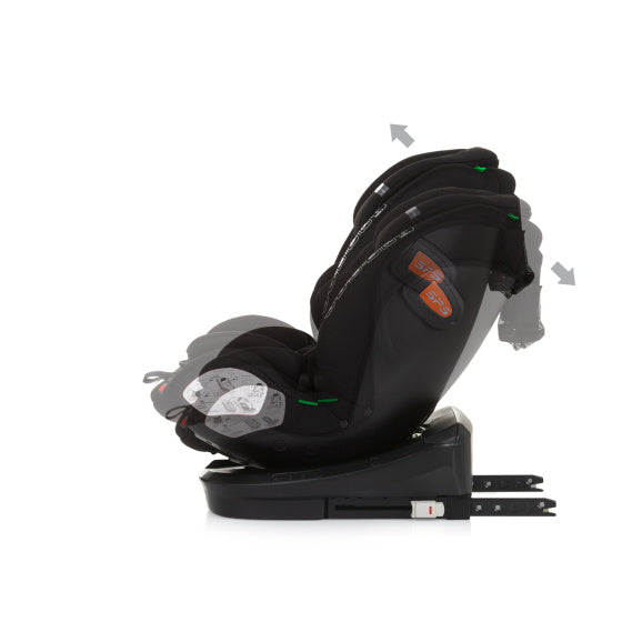 Load image into Gallery viewer, Chipolino autostoel i-size 40-150 cm isofix 360° obsidian zwart