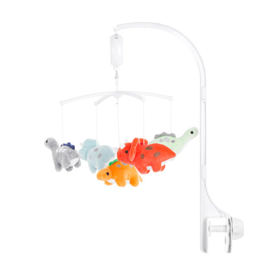 Load image into Gallery viewer, Chipolino Dinos Muziekmobiel 360° Draaiend Wit Multicolor