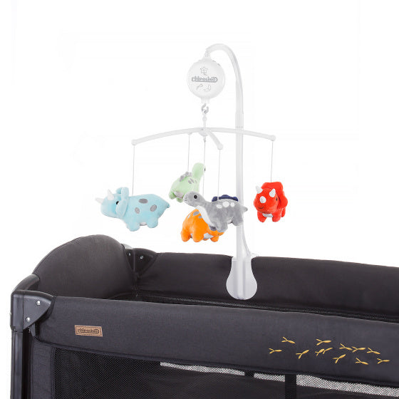 Load image into Gallery viewer, Chipolino Dinos Muziekmobiel 360° Draaiend Wit Multicolor
