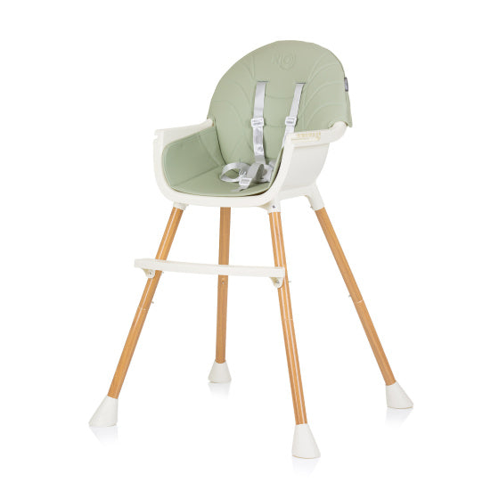 Load image into Gallery viewer, Chipolino rio 2-in-1 kinderstoel met eetblad zitkussen aloe groen wit