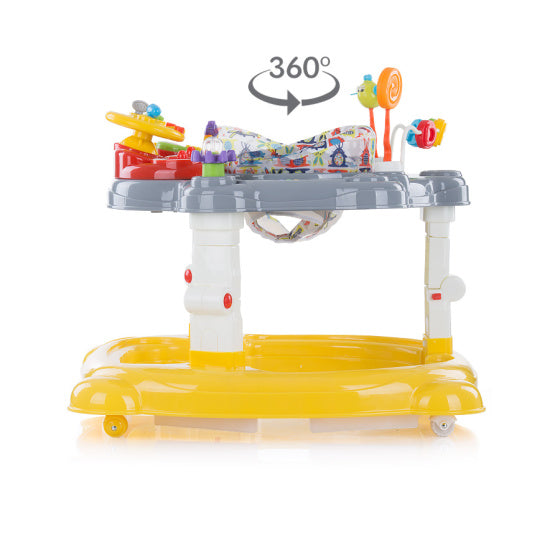 Load image into Gallery viewer, Chipolino joya lux 4-in-1 loopstoel 360° draaibaar opvouwbaar geel