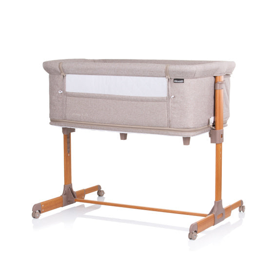 Load image into Gallery viewer, Chipolino Mommy 'N Me Co-sleeper Box Beige Wood