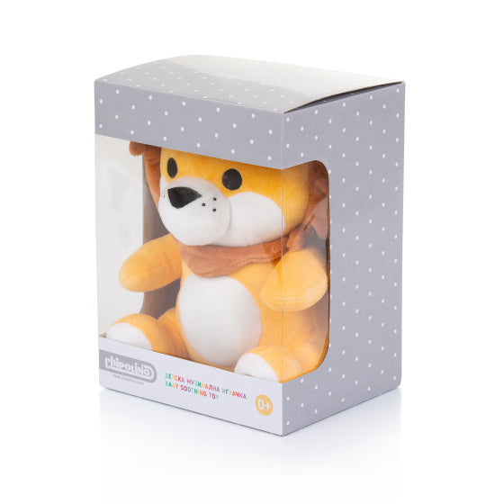 Load image into Gallery viewer, Chipolino pluche baby nachtlamp knuffelleeuw met muziek licht