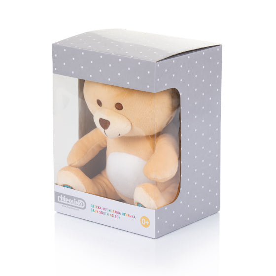 Load image into Gallery viewer, Chipolino pluche baby nachtlamp knuffelbeer met muziek licht
