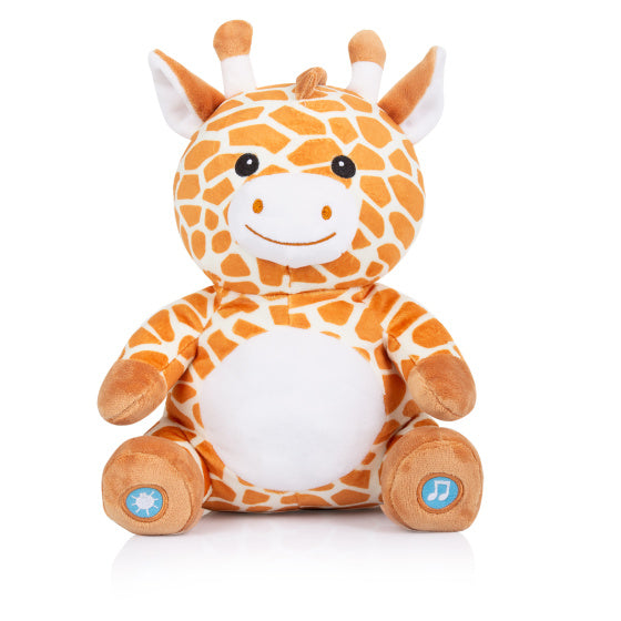 Load image into Gallery viewer, Chipolino pluche baby nachtlamp knuffelgiraf met muziek licht